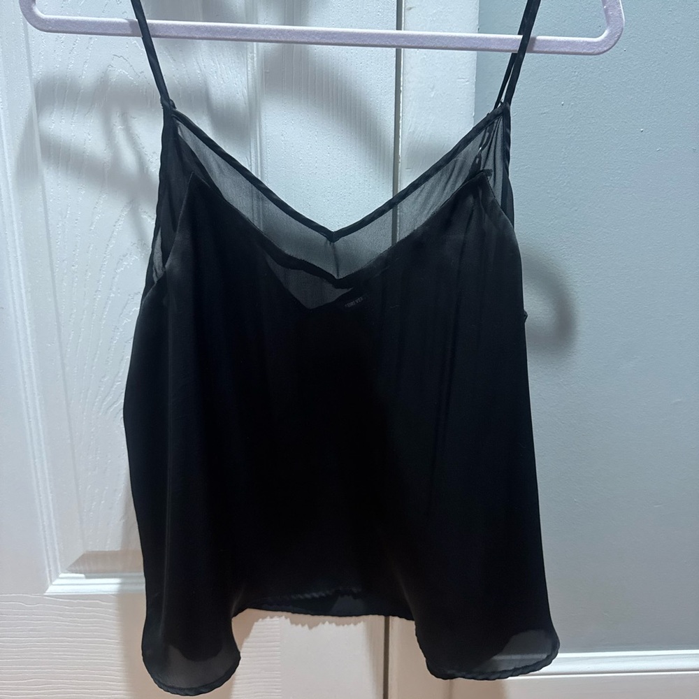 Forever 21 Black Sheer Top